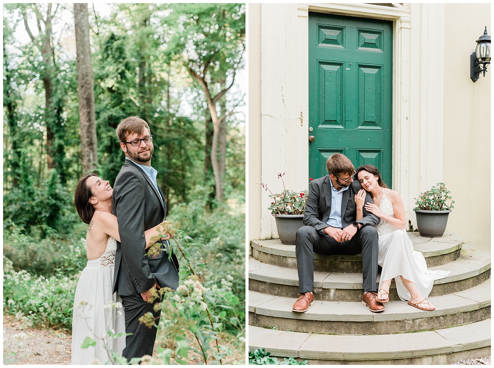 Cross Estate Gardens NJ Engagement Michelle & James