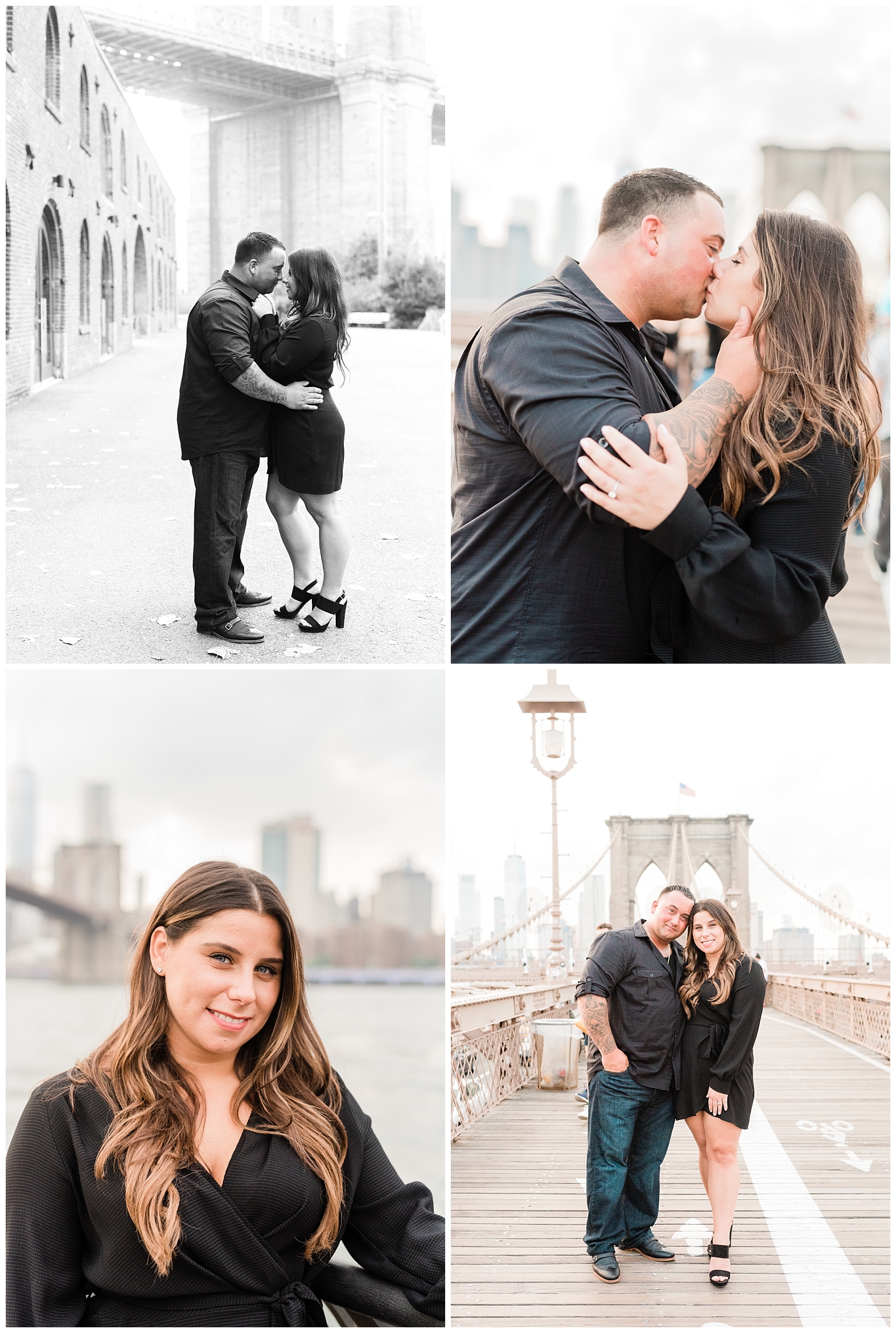 Brooklyn, Engagement Session, Brooklyn Bridge, Skyline, NYC, DUMBO, City, New York, Photographer, Photo