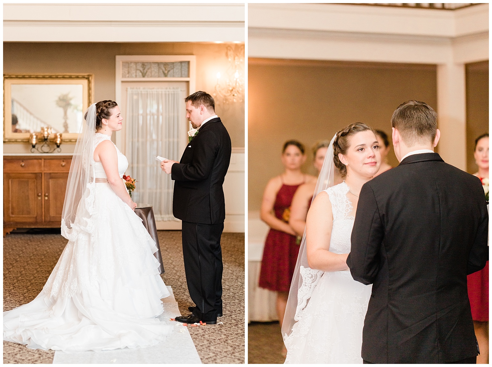 Ceremony,David's Country Inn,Fall Wedding,Hackettstown,NJ Wedding Photographer,Vows,