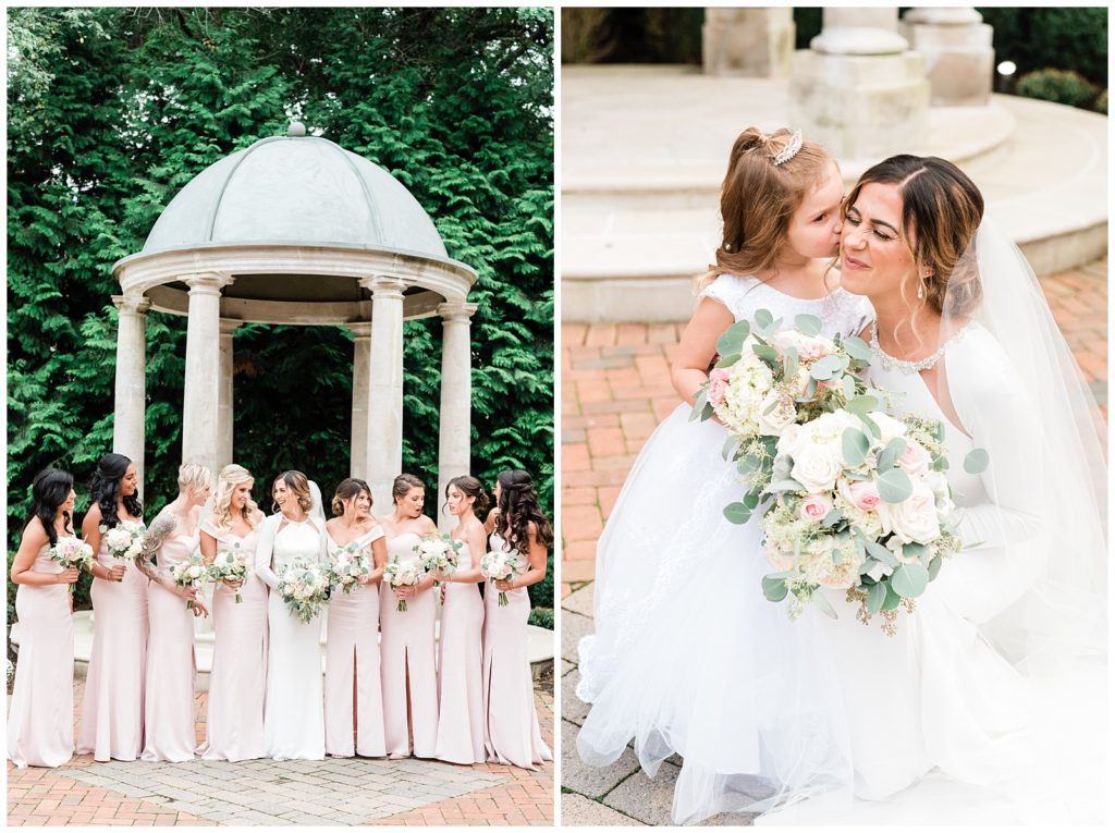 Estate at Florentine Gardens Wedding, River Vale, New Jersey, Wedding Photographer, Wedding Party, Bridesmaids, Flower Girl, Bouquet