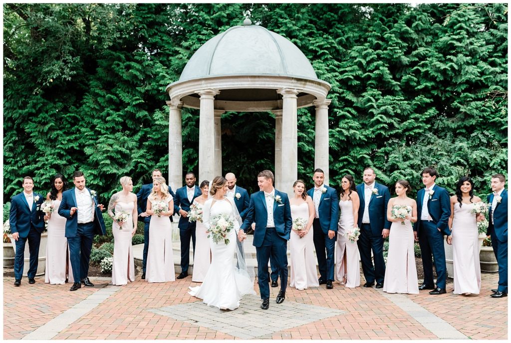 Estate at Florentine Gardens Wedding, River Vale, New Jersey, Wedding Photographer, Wedding Party, Bridesmaids, Blush Pink, Groomsmen