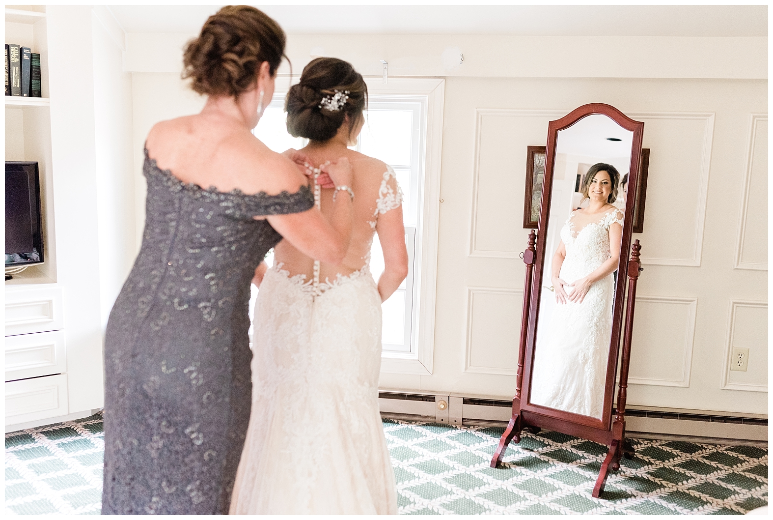 Dress, Gown, Morristown, New Jersey, NJ, Olde Mill Inn, Photo, Photographer, Wedding, Bride