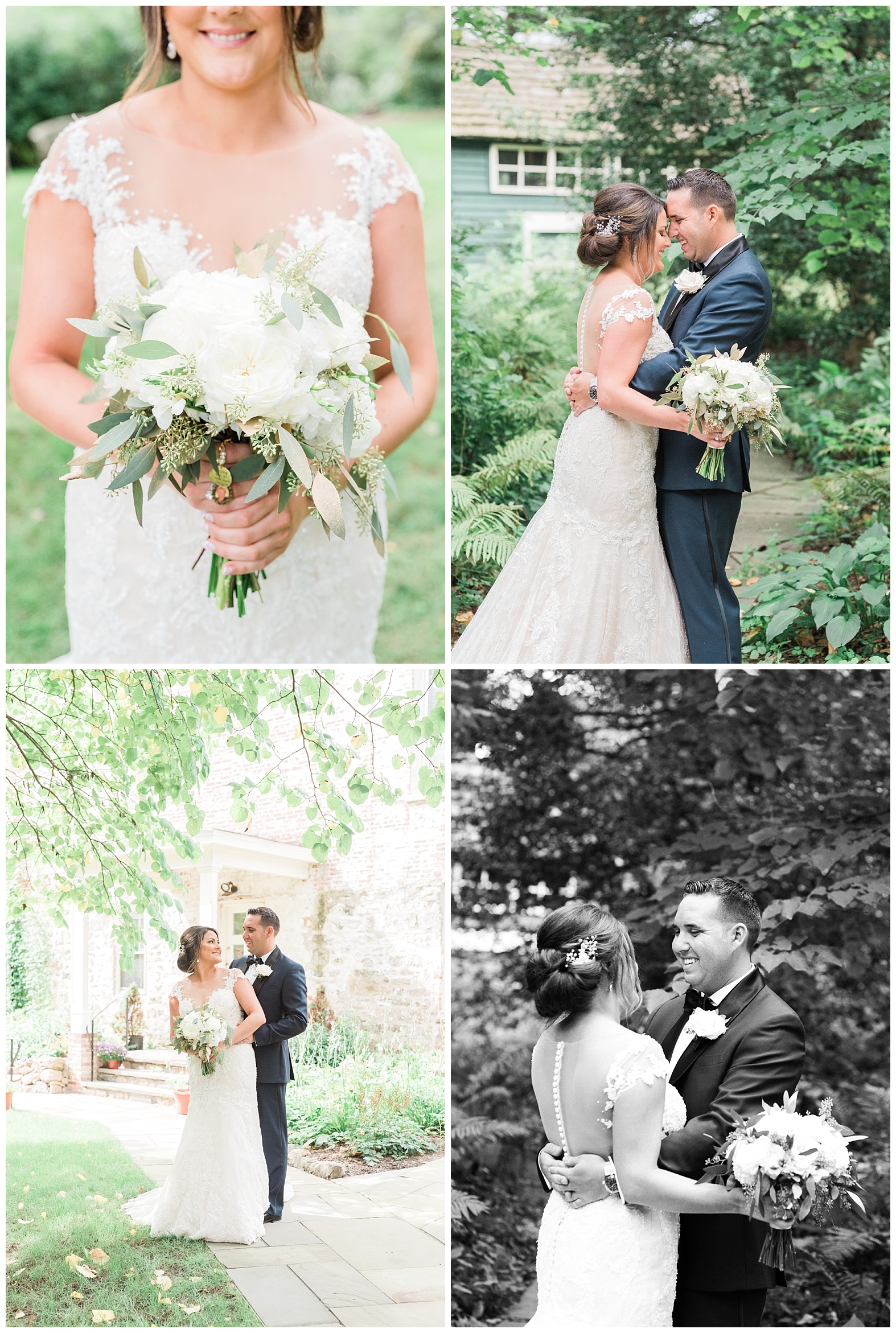 Bride, Garden, Groom, Morristown, New Jersey, NJ, Olde Mill Inn, Photo, Photographer, Portraits, Wedding, Bouquet