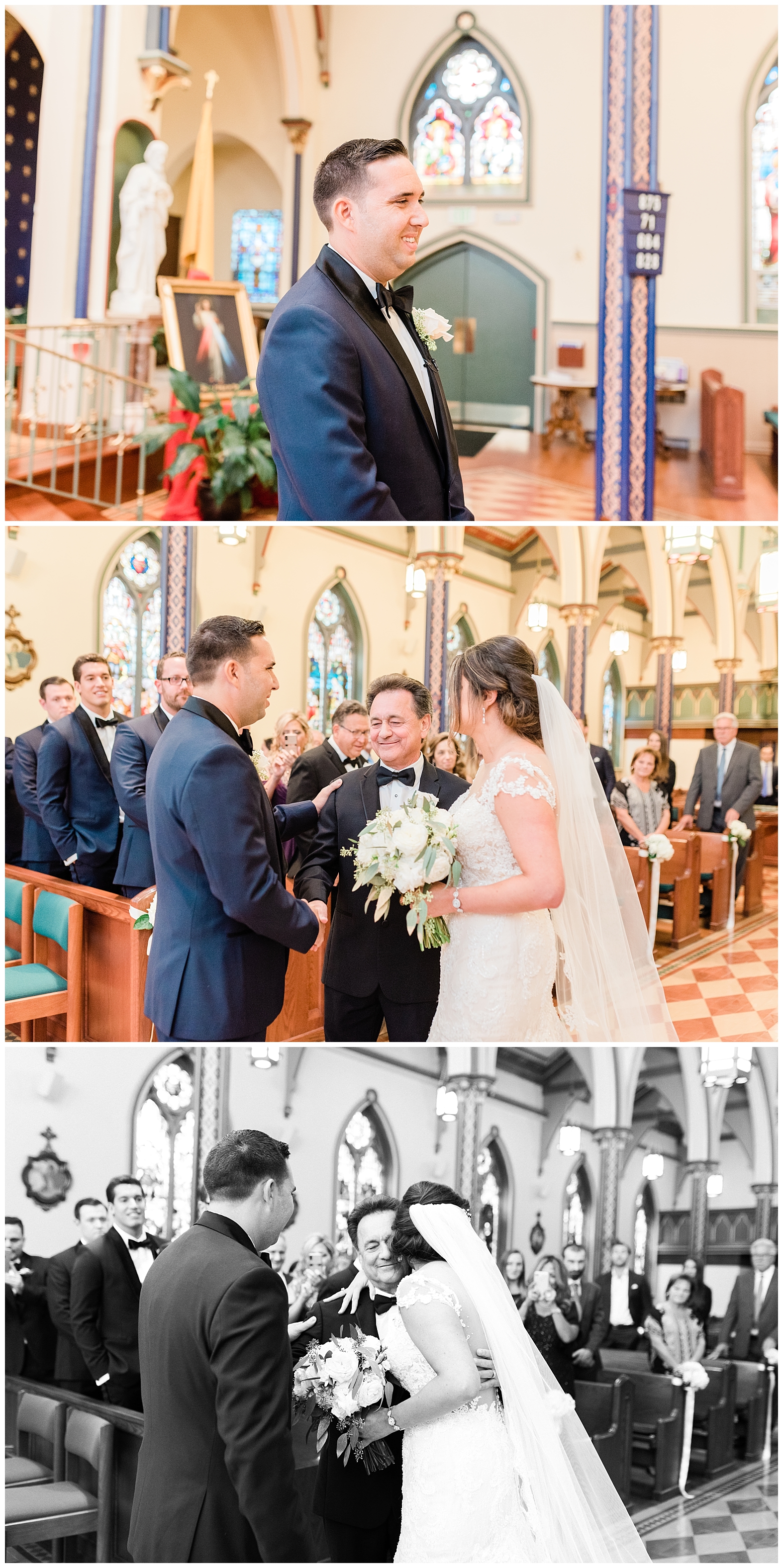 Catholic, Ceremony, Church, Morristown, New Jersey, NJ, Olde Mill Inn, Photo, Photographer, Wedding, Father, Bride