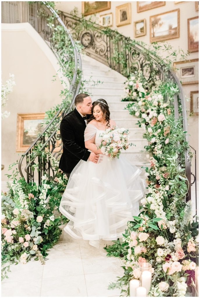dreamy, elegant, Floral, NJ, Park Chateau, Photographer, staircase, Twisted Willow, Wedding, Wedding inspiration, luxury wedding, new jersey, estate