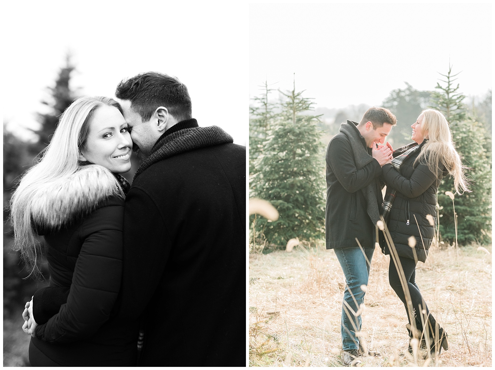 Engagement Session,NJ,New Jersey,Perfect Christmas Tree Farm,Tree Farm,Wedding photographer,Winter,