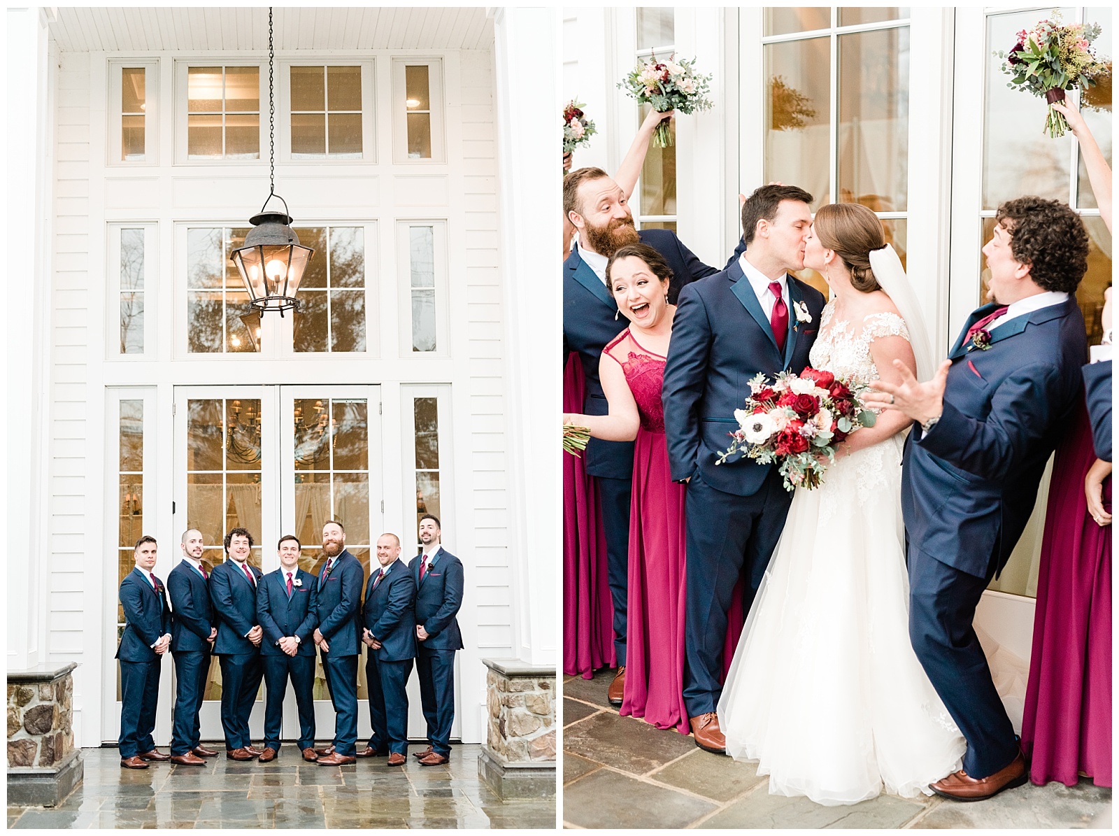 Bridal Party,Bridesmaids,Groomsmen,NJ,New Jersey,The Ryland Inn,Twisted Willow,Wedding,Wedding Party,Wedding Photographer,Winter,