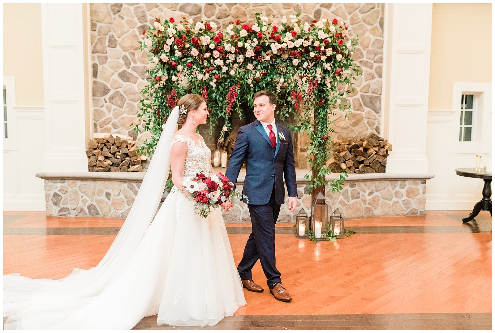 Bride & Groom Portraits,Floral,NJ,New Jersey,The Ryland Inn,Twisted Willow,Wedding,Wedding Photographer,Winter,