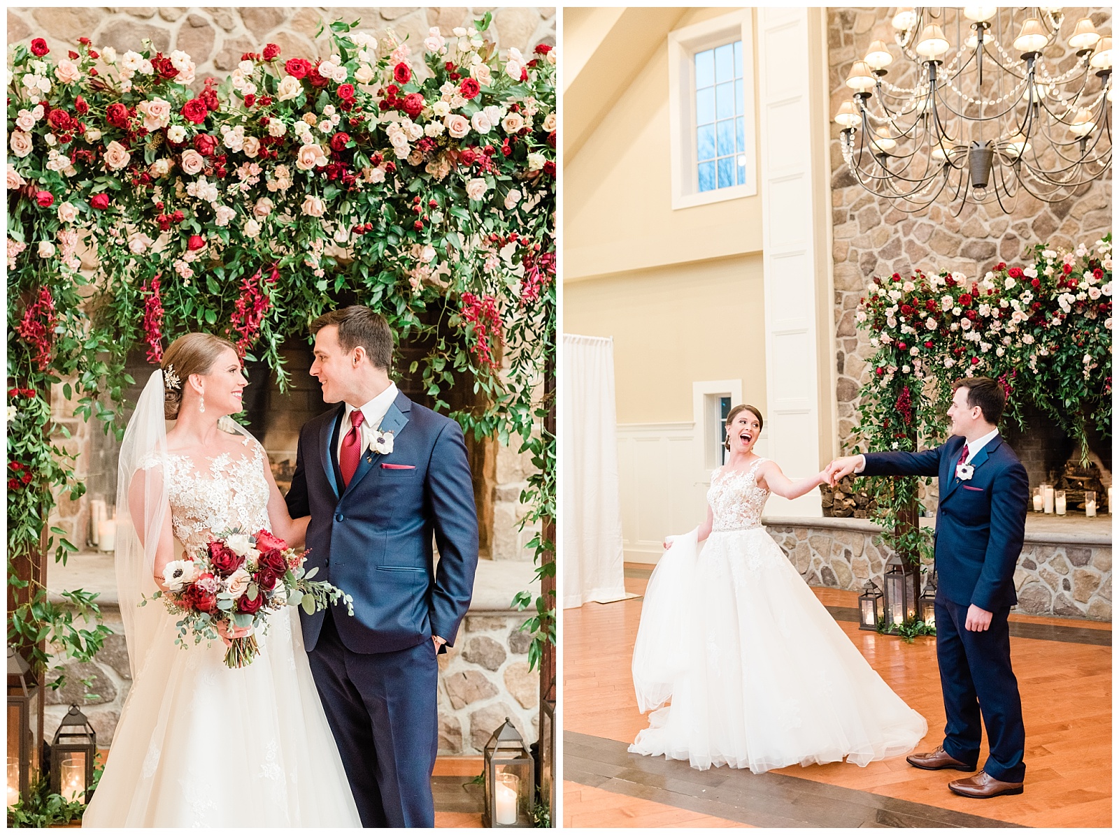 Bride & Groom Portraits,Floral,NJ,New Jersey,The Ryland Inn,Twisted Willow,Wedding,Wedding Photographer,Winter,