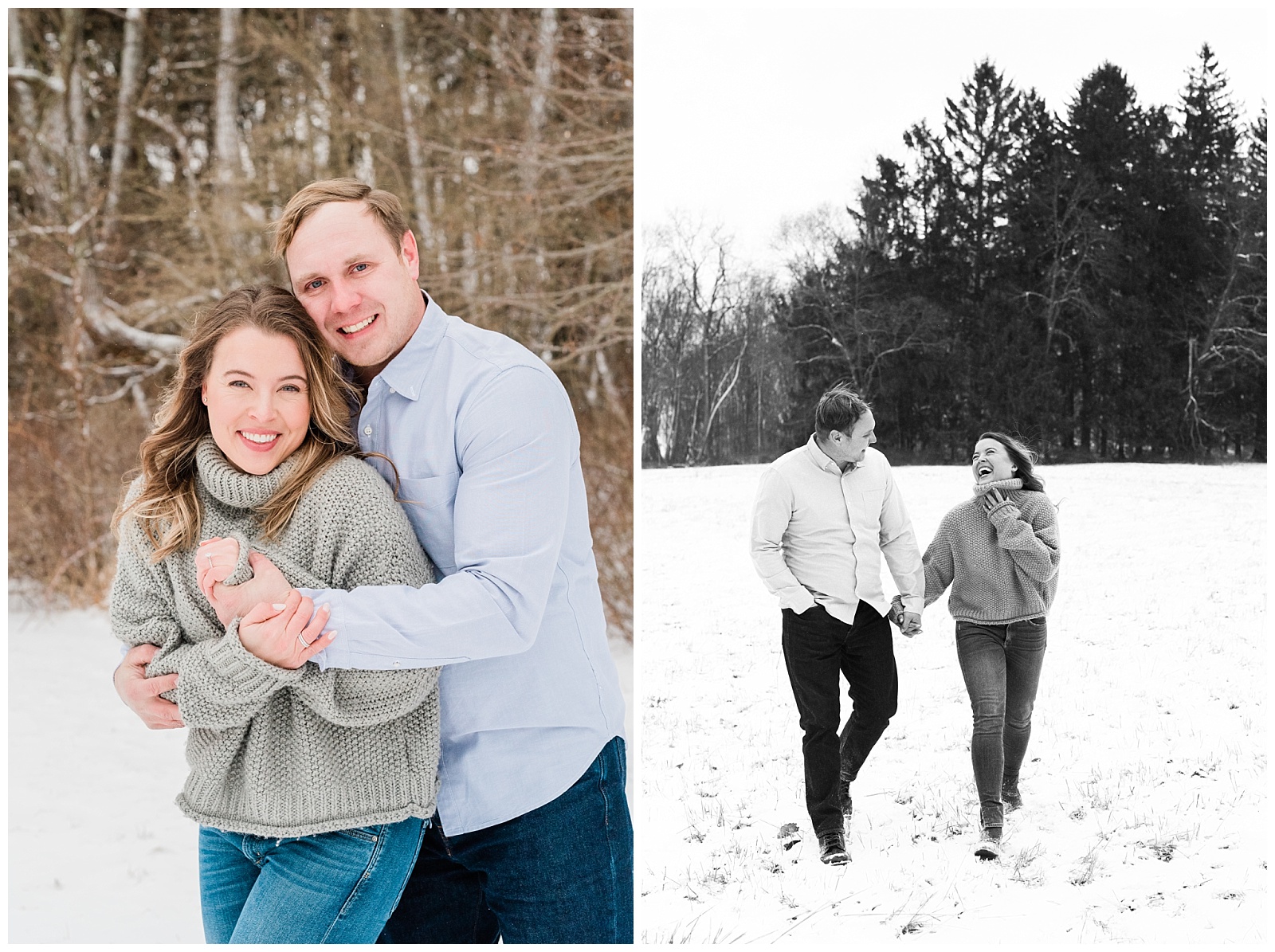 New Jersey Engagement Session, Snowy, Winter, Cozy, Session, Wedding Photographer, Cross Estate Gardens