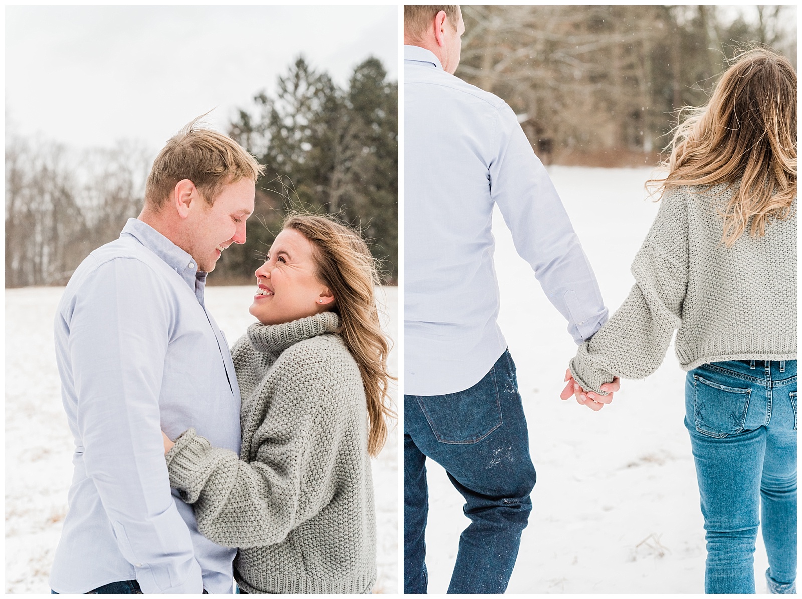 New Jersey Engagement Session, Snowy, Winter, Cozy, Session, Wedding Photographer, Cross Estate Gardens, Snow, Wintry, Light and Airy, Love