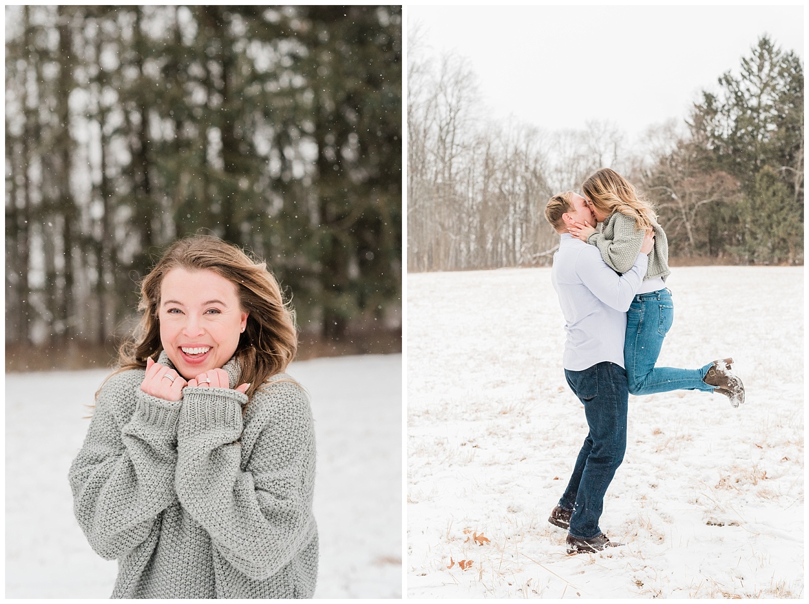 New Jersey Engagement Session, Snowy, Winter, Cozy, Session, Wedding Photographer, Cross Estate Gardens, Snow, Wintry, Light and Airy, Love