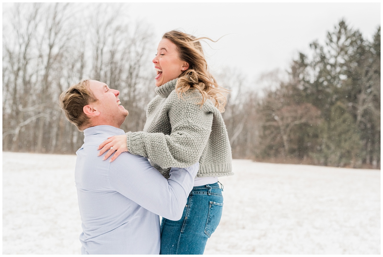 New Jersey Engagement Session, Snowy, Winter, Cozy, Session, Wedding Photographer, Cross Estate Gardens, Snow, Wintry, Light and Airy, Wild, Free, Fun, Lift,