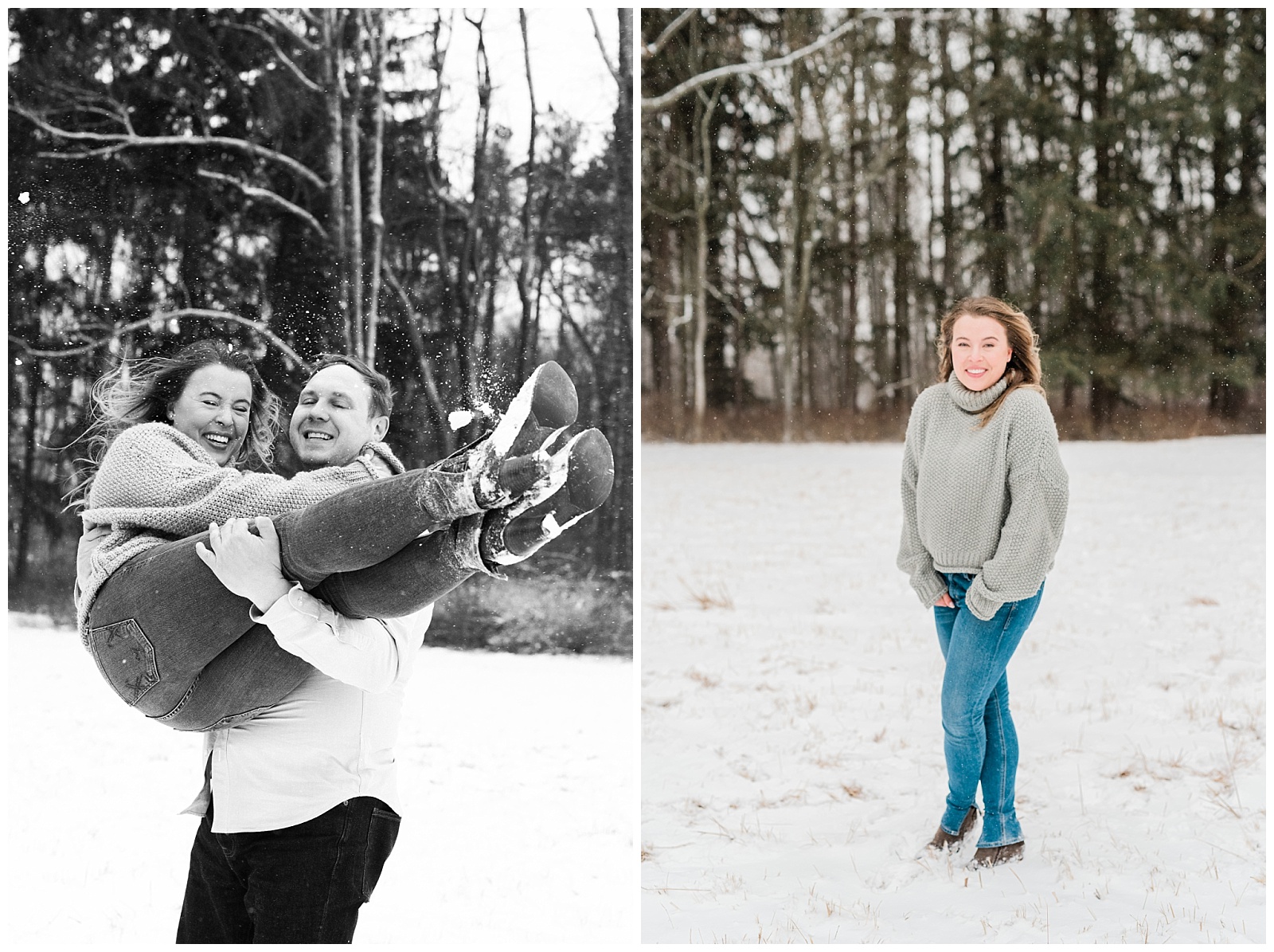 New Jersey Engagement Session, Snowy, Winter, Cozy, Session, Wedding Photographer, Cross Estate Gardens, Snow, Wintry, Light and Airy, Joyful