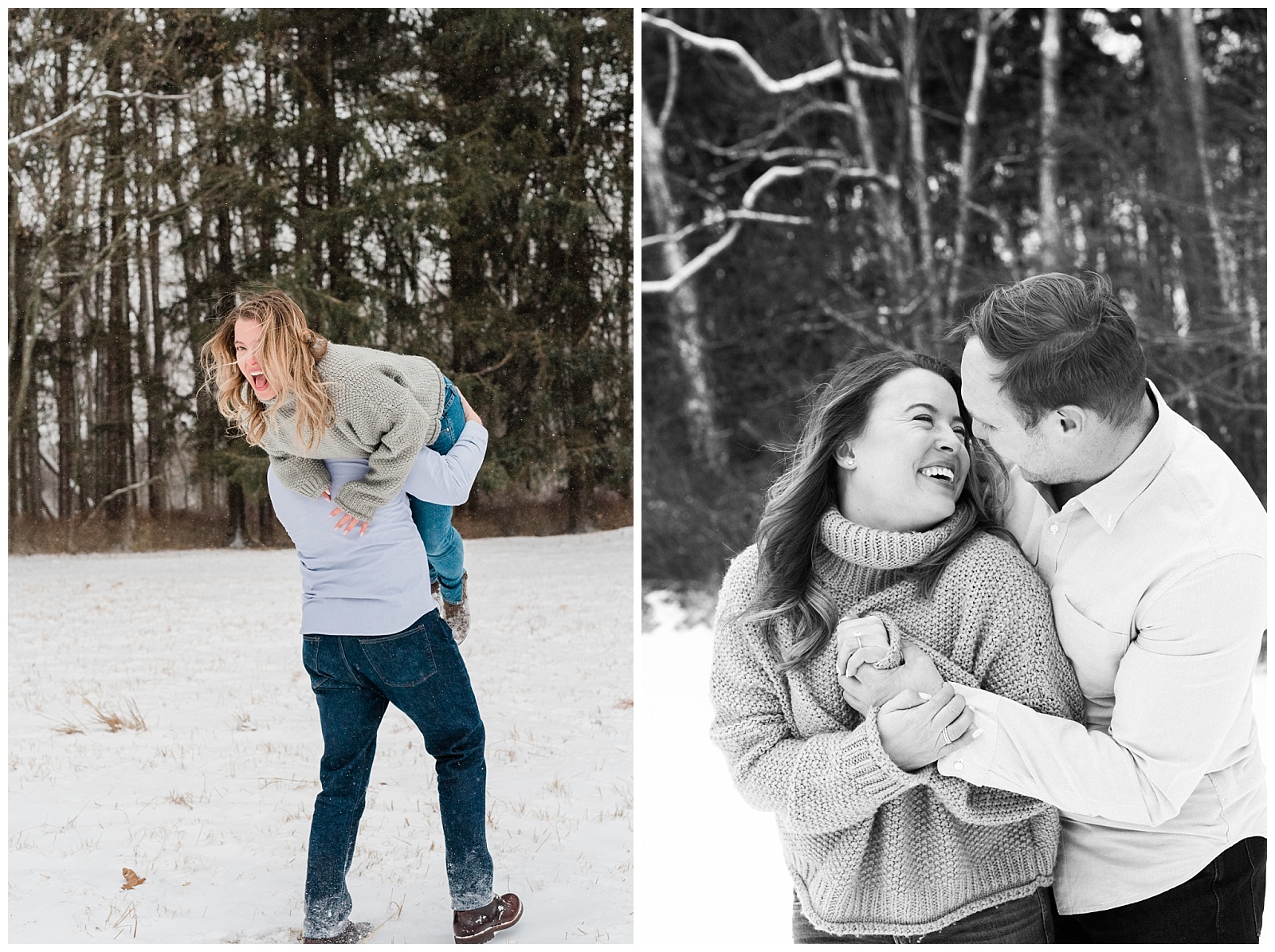 New Jersey Engagement Session, Snowy, Winter, Cozy, Session, Wedding Photographer, Cross Estate Gardens, Snow, Wintry, Light and Airy, Lift