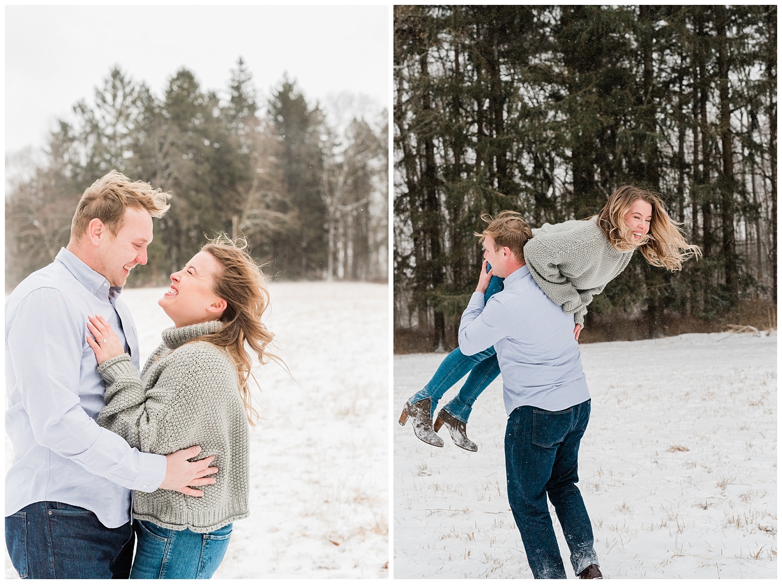New Jersey Engagement Session, Snowy, Winter, Cozy, Session, Wedding Photographer, Cross Estate Gardens, Snow, Wintry