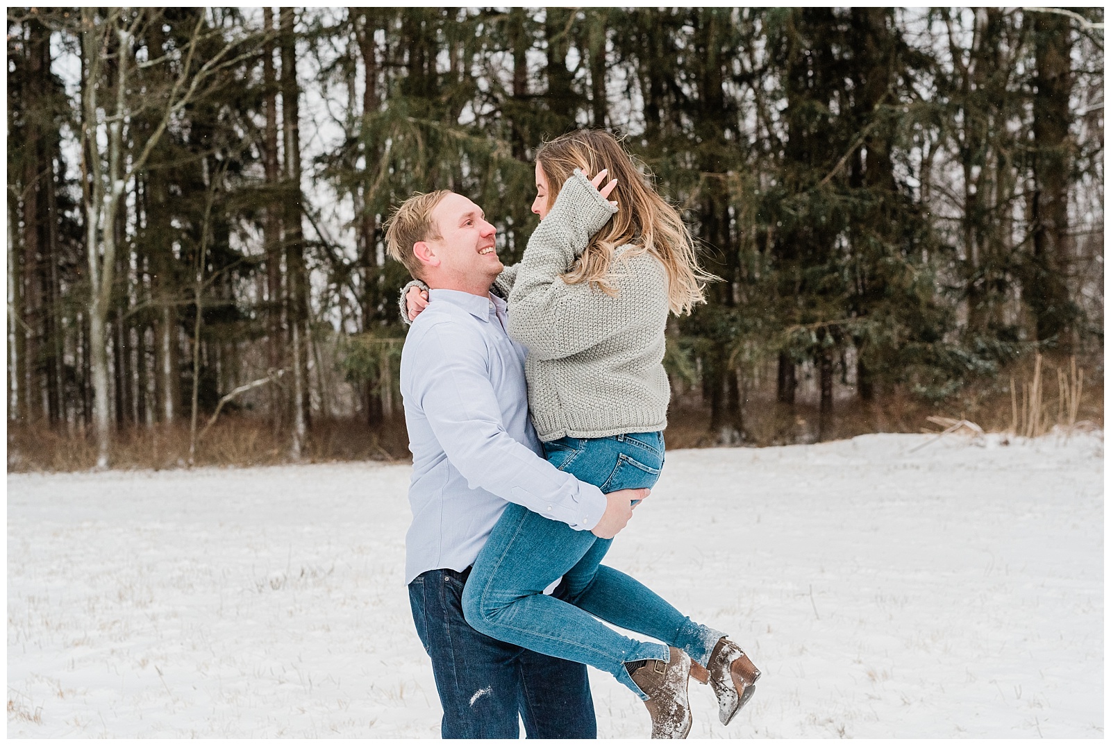 New Jersey Engagement Session, Snowy, Winter, Cozy, Session, Wedding Photographer, Cross Estate Gardens, Snow, Wintry, Lift
