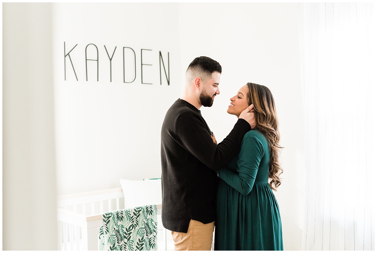 In Home Maternity Session, Nursery, Baby, New Parents, Maternity Shoot, Pregnant, Pregnancy Photos, New Jersey, Photographer, Baby Boy, Jungle Nursery, Photo