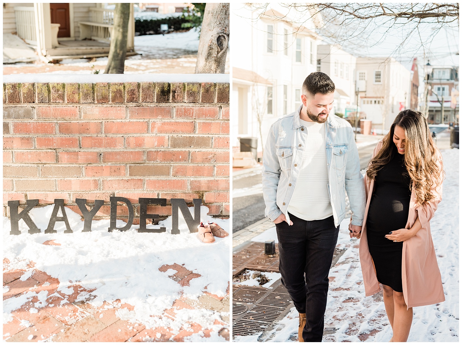 Maternity Session, Family, Baby, New Parents, Maternity Shoot, Pregnant, Pregnancy Photos, New Jersey, Photographer, Haddonfield, NJ, Haddon Heights, Town, Snowy, Winter, name, kayden