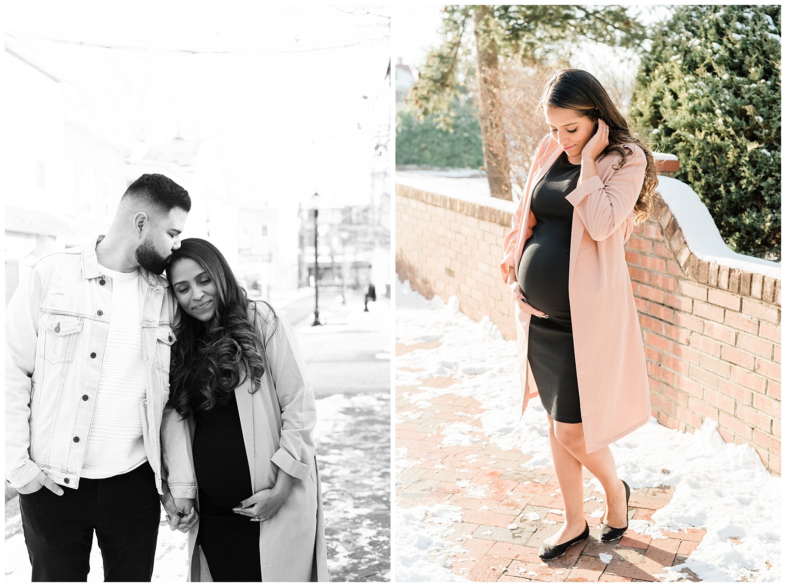 Maternity Session, Family, Baby, New Parents, Maternity Shoot, Pregnant, Pregnancy Photos, New Jersey, Photographer, Haddonfield, NJ, Haddon Heights, Town, Snowy, Winter,