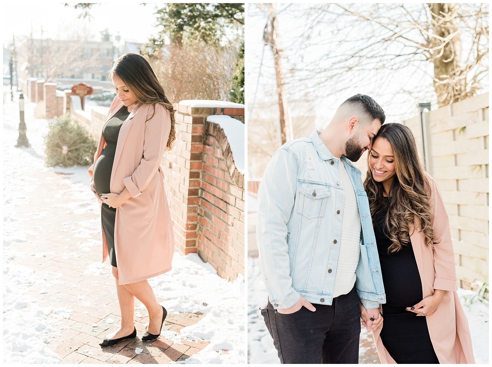 Maternity Session, Family, Baby, New Parents, Maternity Shoot, Pregnant, Pregnancy Photos, New Jersey, Photographer, Haddonfield, NJ, Haddon Heights, Town, Snowy, Winter, mama to be