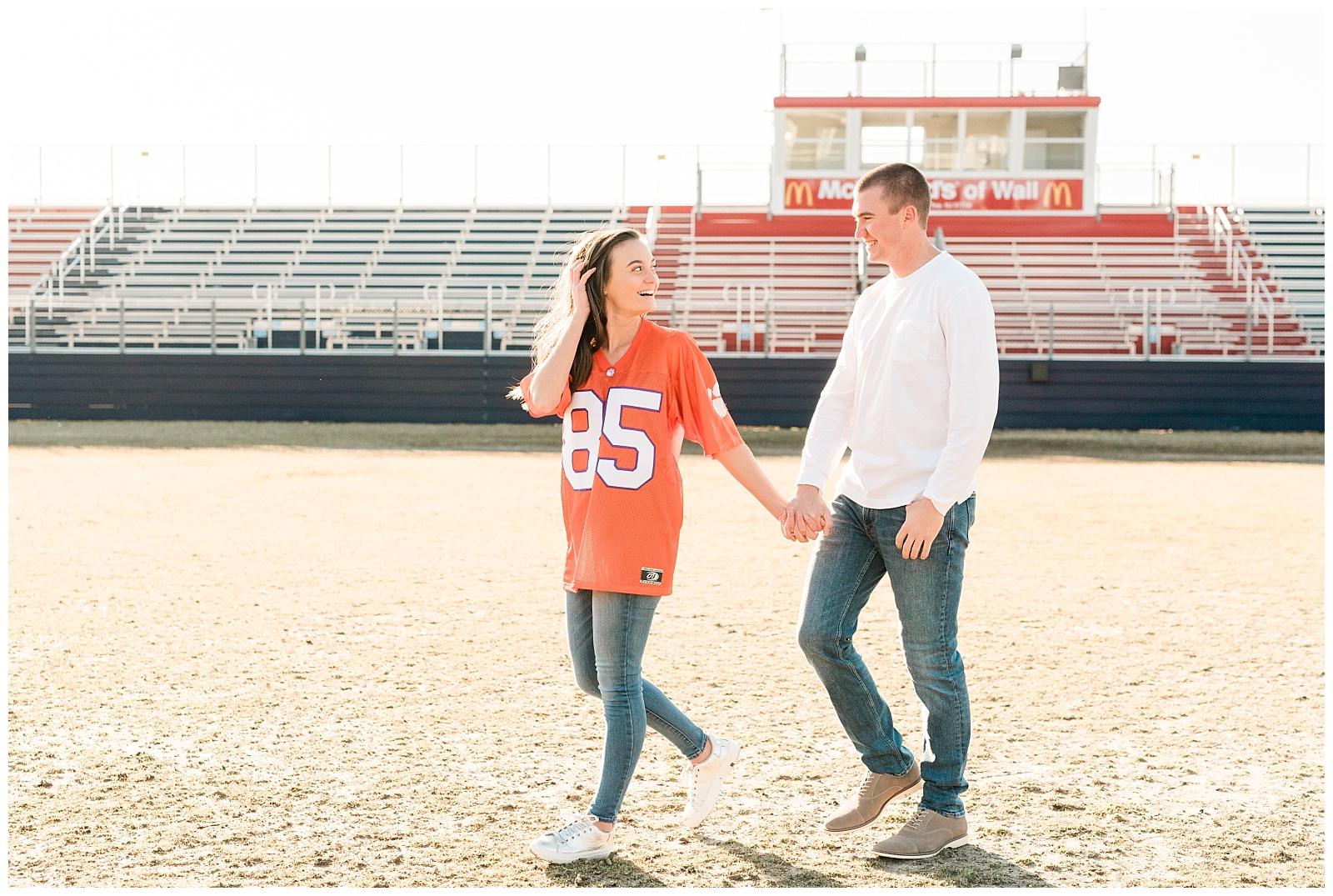 New Jersey, Engagement Session, Wedding Photographer, NFL, Coach, LA Chargers, Football, Athletic, Sporty, Jersey
