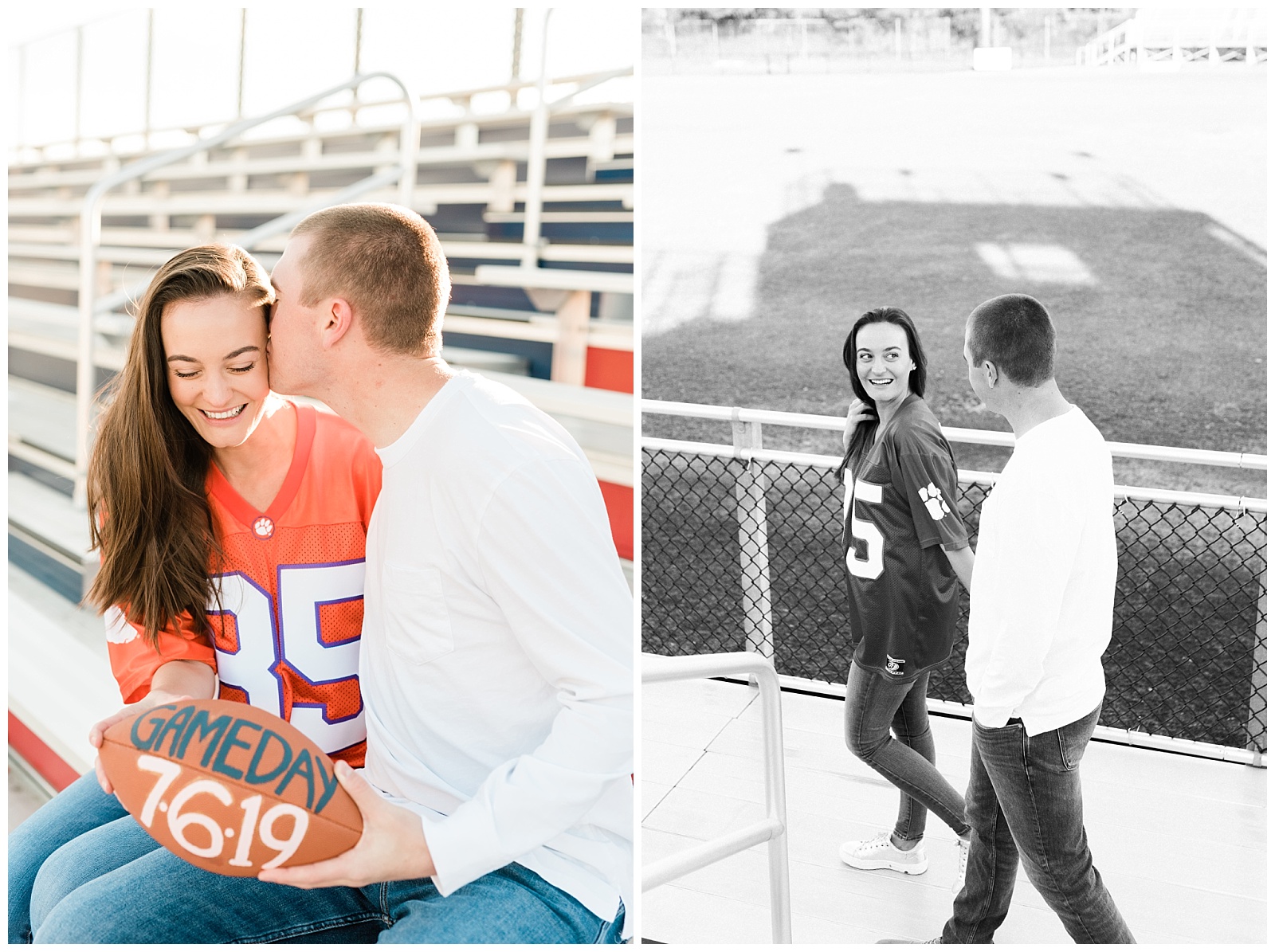 New Jersey, Engagement Session, Wedding Photographer, NFL, Coach, LA Chargers, Football, Athletic, Sporty, Jersey, Save the Date