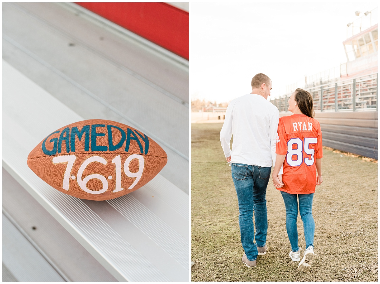 New Jersey, Engagement Session, Wedding Photographer, NFL, Coach, LA Chargers, Football, Athletic, Sporty, Jersey, Save the Date