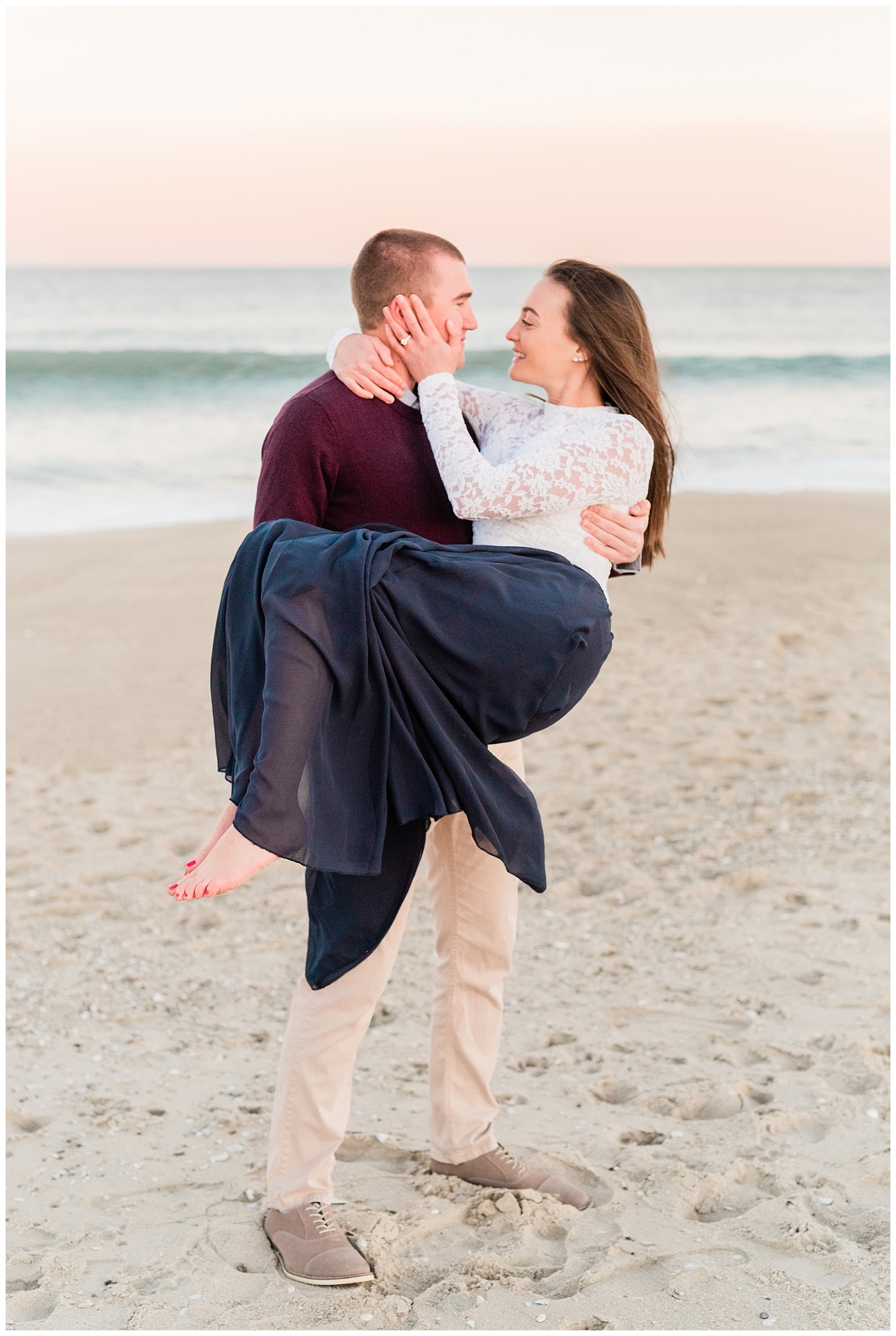 New Jersey, Engagement Session, Wedding Photographer, Beach, Sunset, Shore, Ocean, Sea