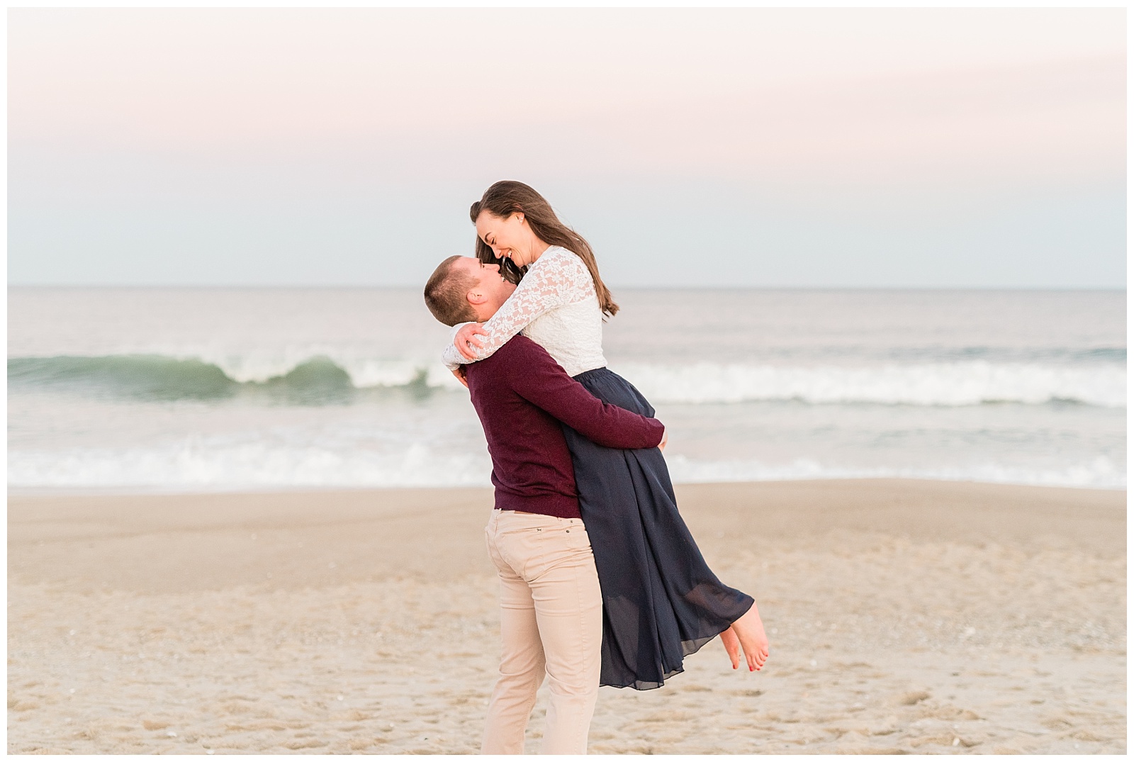 New Jersey, Engagement Session, Wedding Photographer, Beach, Sunset, Shore, Ocean, Sea