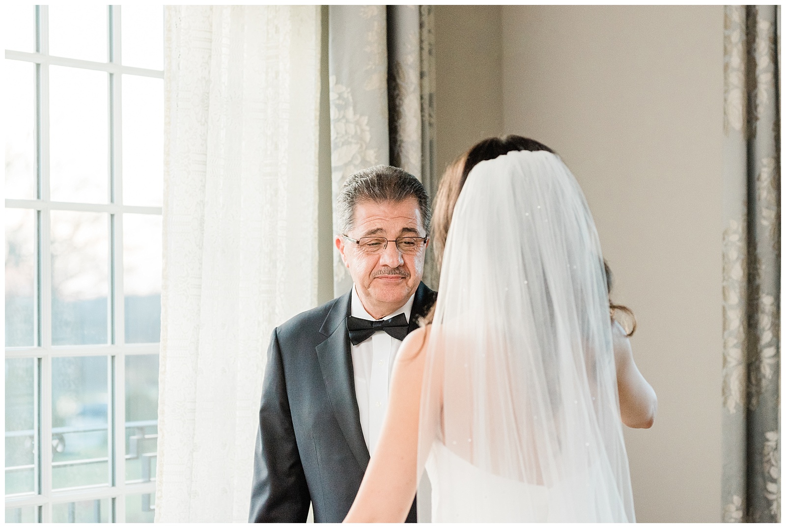 Park Chateau Wedding, Photographer, New Jersey, NJ, Winter, Dad, First Look with Dad