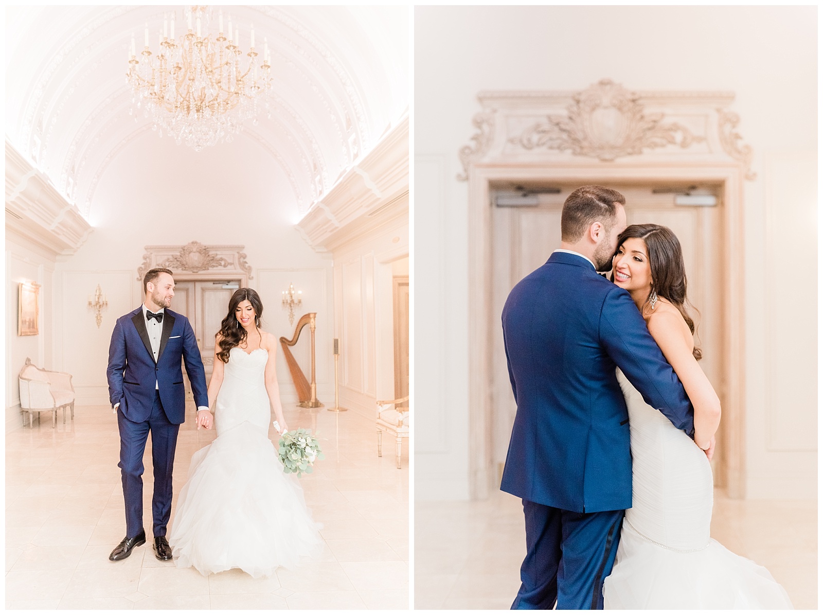 Park Chateau Wedding, Photographer, New Jersey, NJ, Winter, Bride and Groom Portraits, Light and Airy, Indoor, Elegant