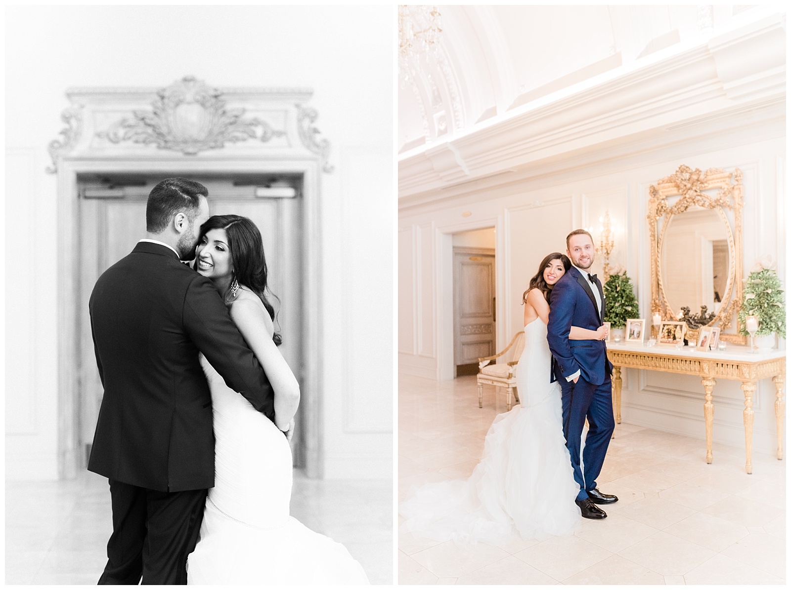 Park Chateau Wedding, Photographer, New Jersey, NJ, Winter, Bride and Groom Portraits, Light and Airy, Hallway, Indoor