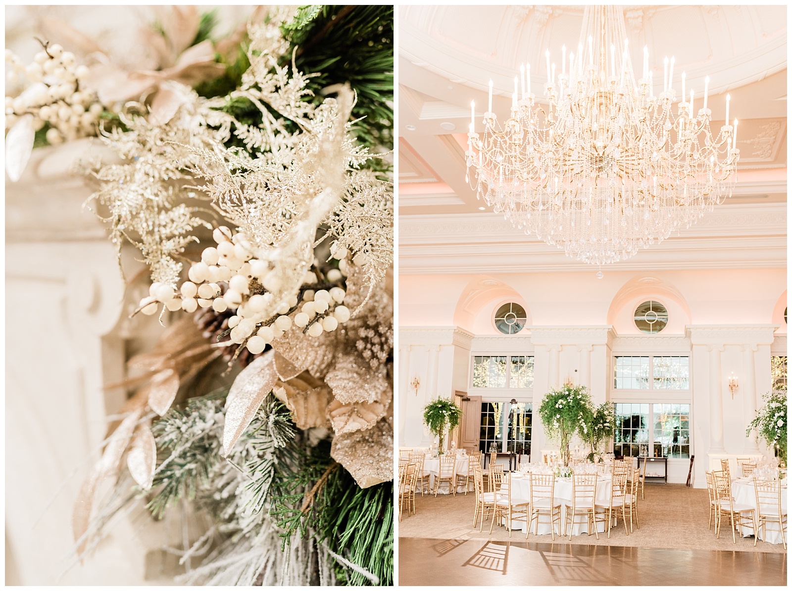 Park Chateau Wedding, Photographer, New Jersey, NJ, Winter, Reception Details, Ballroom, Light and Airy