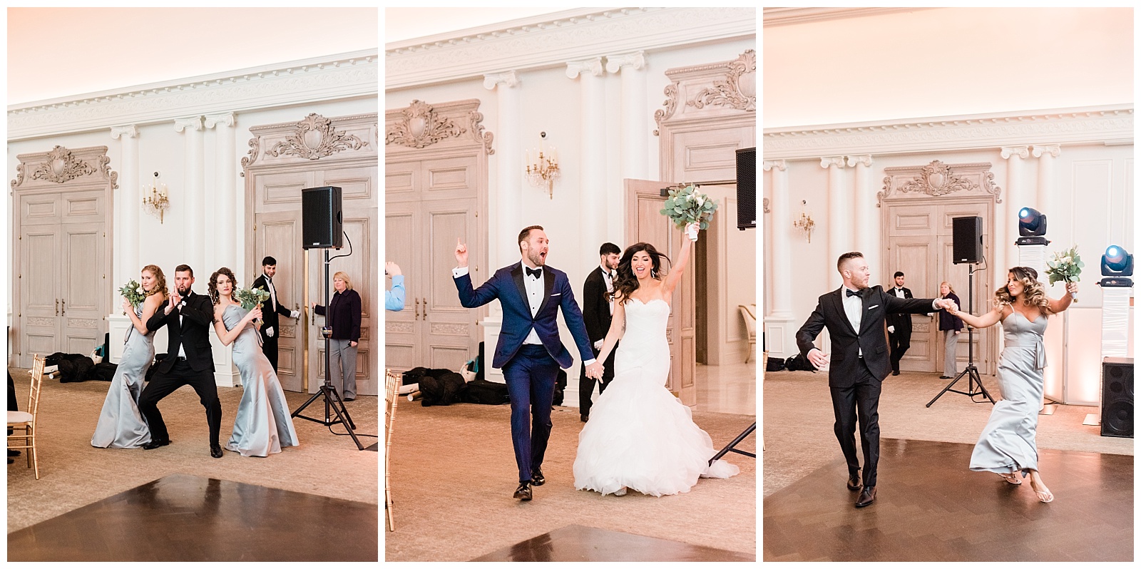 Park Chateau Wedding, Photographer, New Jersey, NJ, Winter, Reception Details, Ballroom, Light and Airy, Introductions, entrances