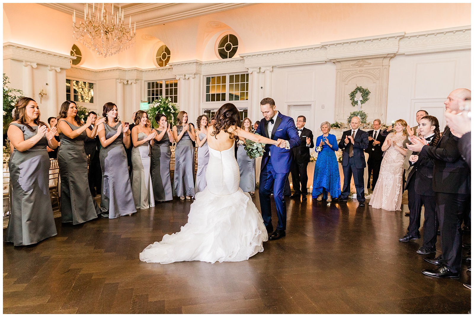 Park Chateau Wedding, Photographer, New Jersey, NJ, Winter, Reception, Ballroom, First Dance