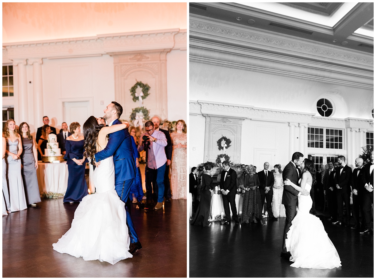 Park Chateau Wedding, Photographer, New Jersey, NJ, Winter, Reception, Ballroom, First Dance, Bride and Groom, Romantic