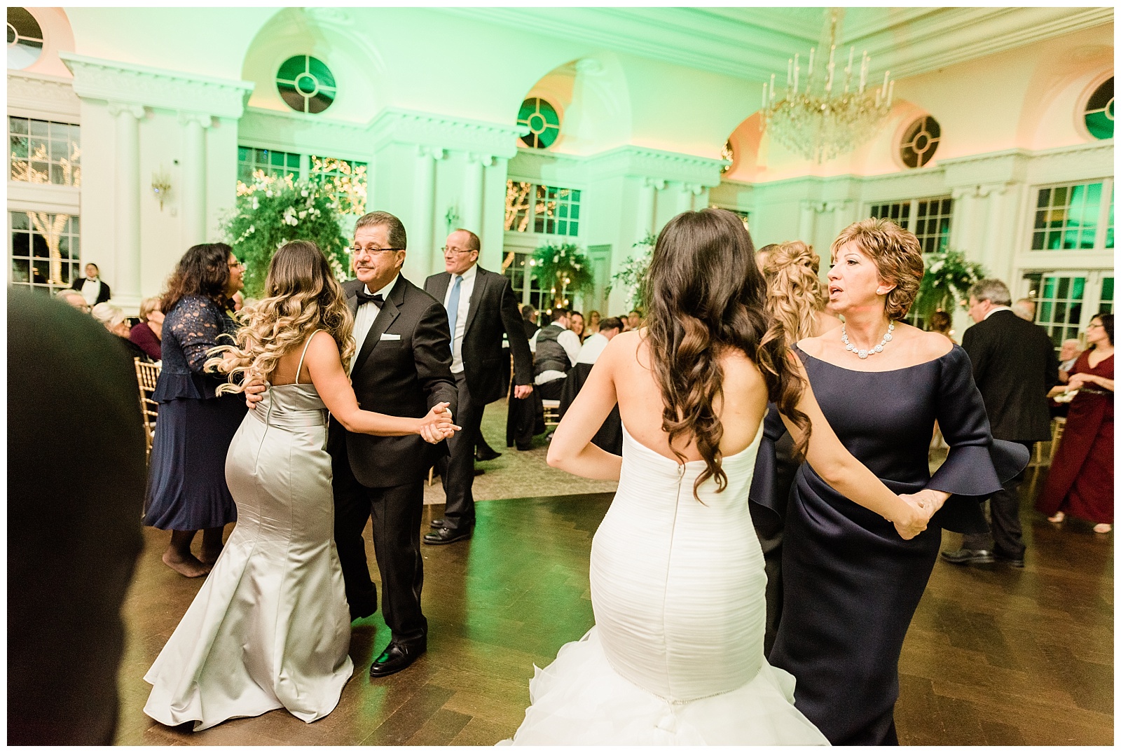 Park Chateau Wedding, Photographer, New Jersey, NJ, Winter, Reception, Ballroom, Dancing, Celebration, Dance Floor, DJ, Parents
