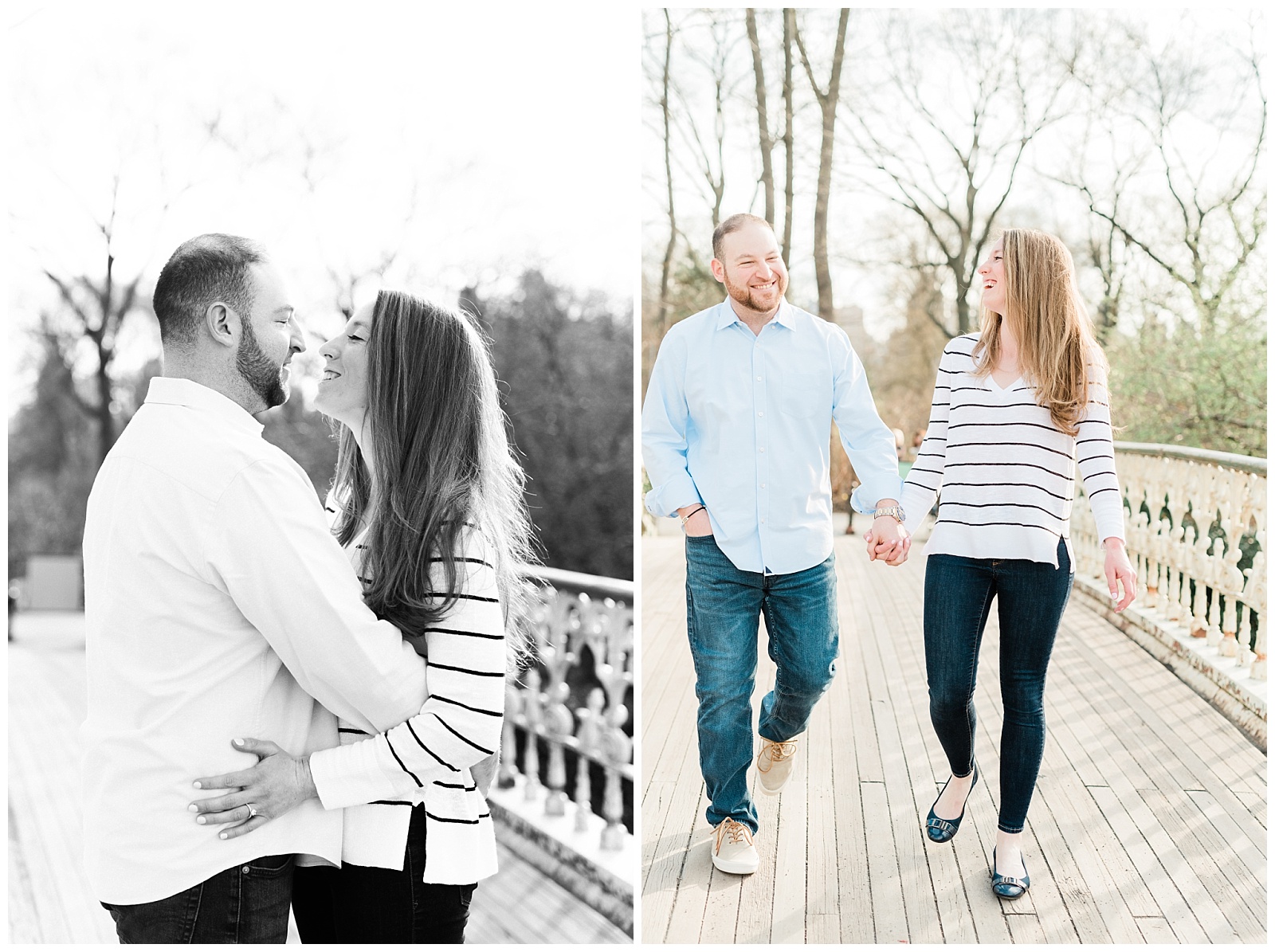 Central Park, NYC engagement session, springtime, wedding photographer, New York, candid