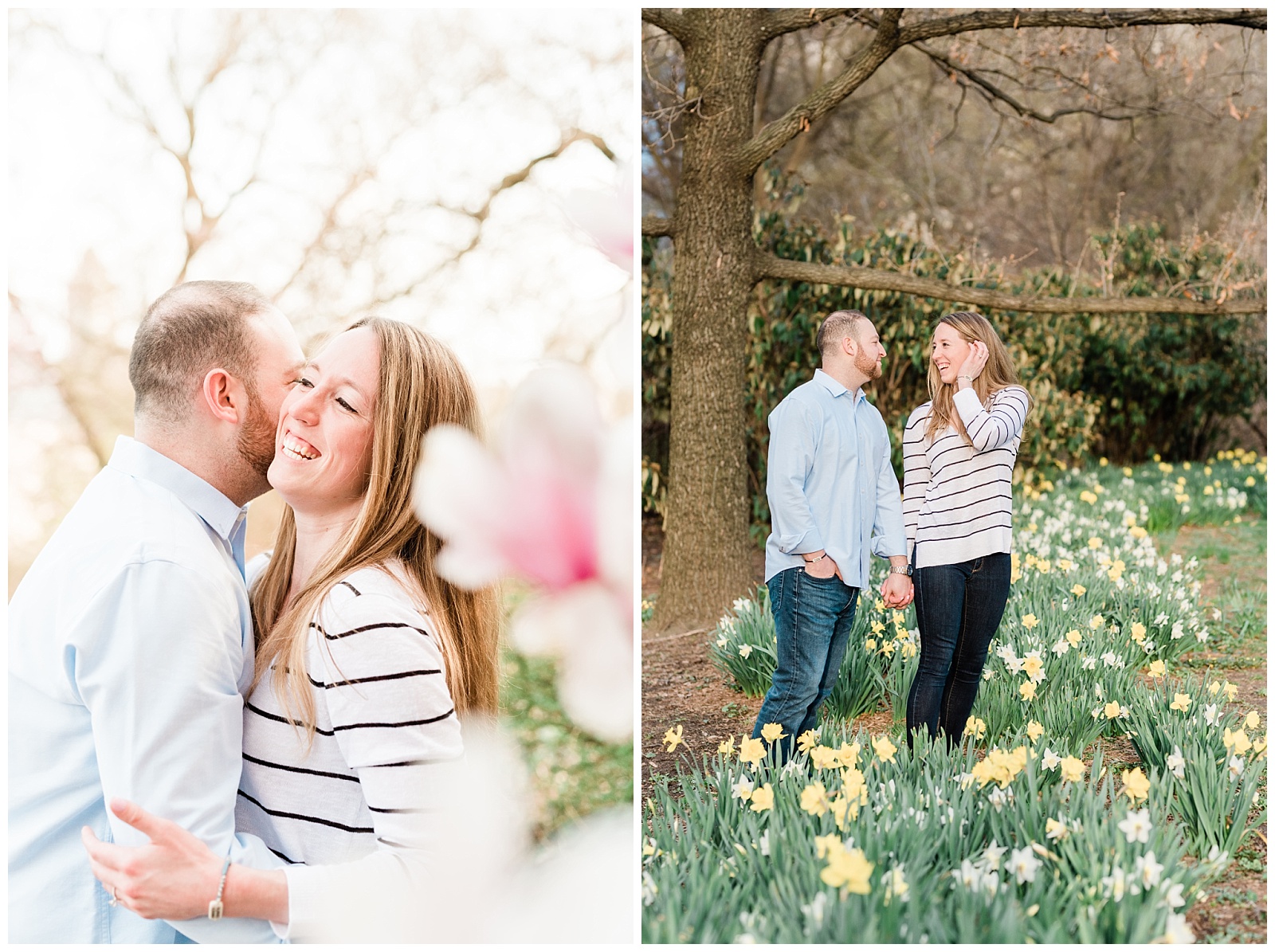 Central Park, NYC engagement session, springtime, wedding photographer, New York, flowers, spring, blooms