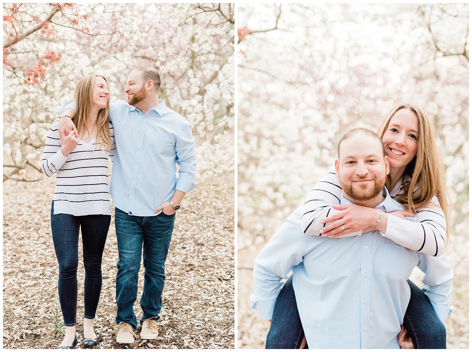 Central Park, NYC engagement session, springtime, wedding photographer, New York, flowers, blooming