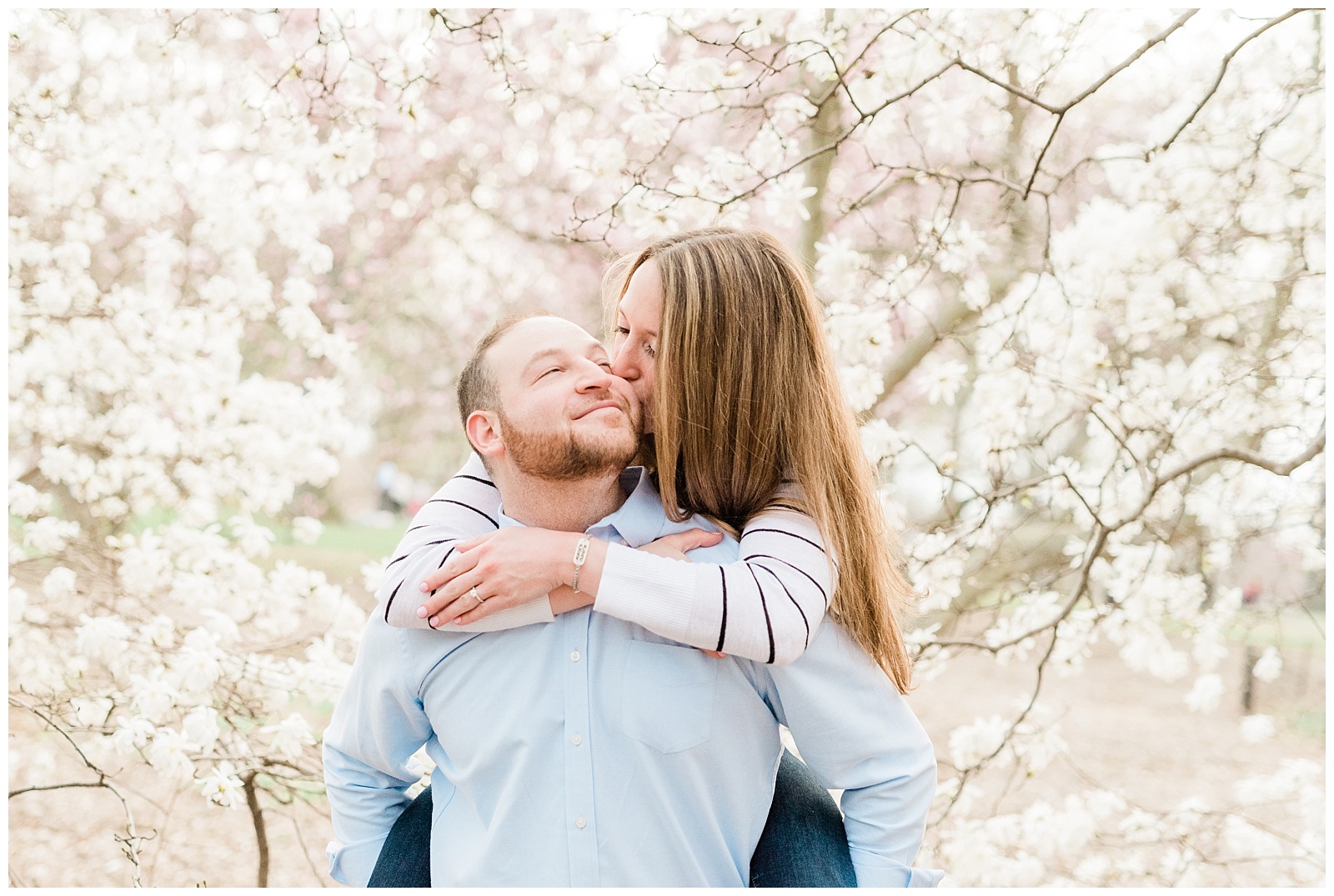 Central Park, NYC engagement session, springtime, wedding photographer, New York, in love, bright, light and airy