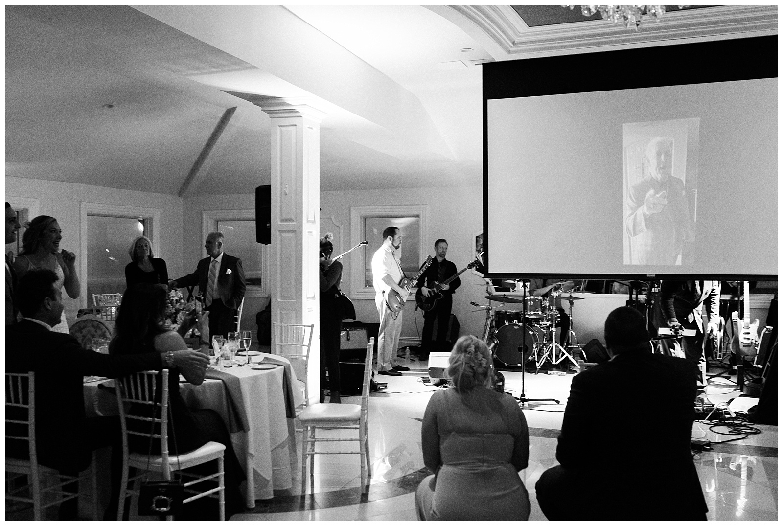 A video message for the bride and groom, recorded by wrestler Ric Flair Nature Boy is played during the reception.