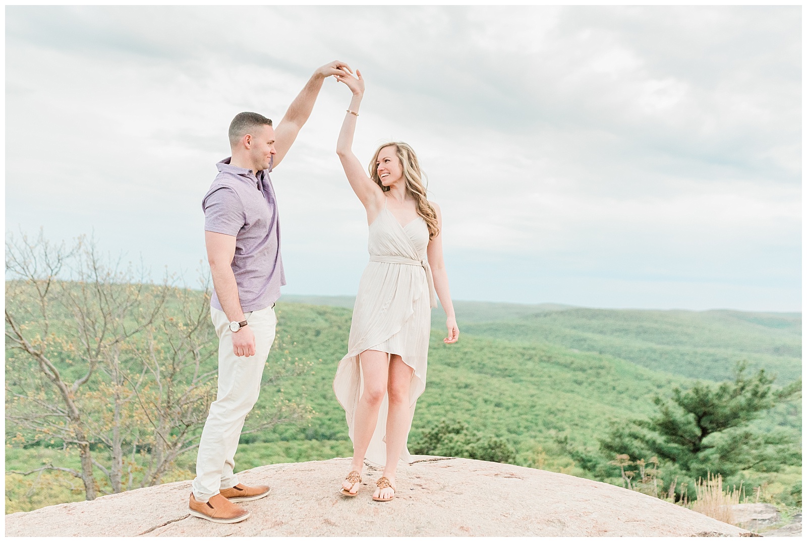 A couple slow dances on top of Bear Mountain in NY.