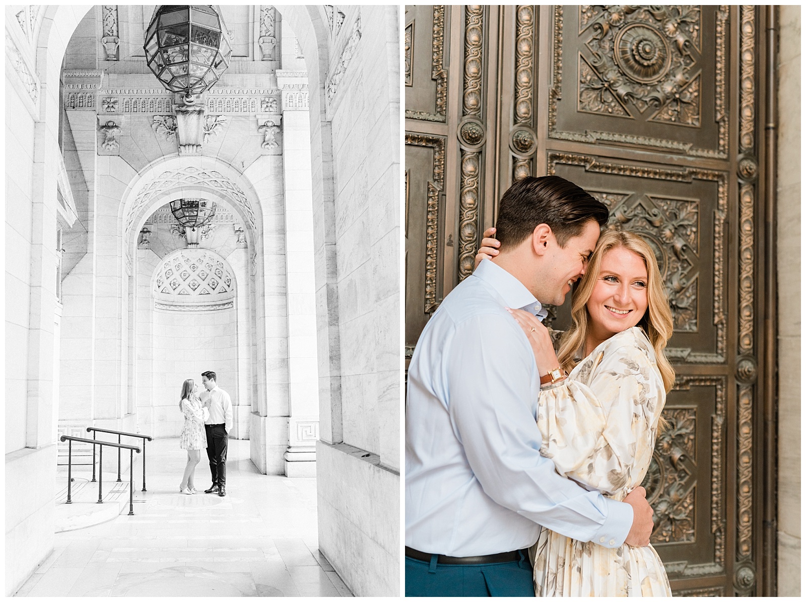 NY Public Library Engagement Session | Dana & Reid ...