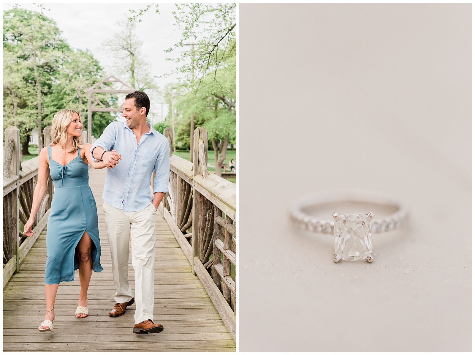 Spring Lake & Sea Girt Engagement Session Justine & Tony